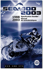 1988-2003 SeaDoo Specifications Booklet